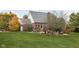 Beautiful backyard featuring a well-manicured lawn and a patio at 8552 E 550 S, Zionsville, IN 46077