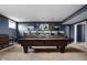 Finished basement featuring a pool table and recessed lighting at 8552 E 550 S, Zionsville, IN 46077