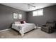 Comfortable bedroom with neutral colored carpet and decor with natural light at 8552 E 550 S, Zionsville, IN 46077