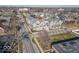 Aerial view of townhomes and surrounding neighborhood at 1948 Central Ave, Indianapolis, IN 46202