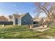 Large backyard with patio, firepit, and seating area at 1948 Central Ave, Indianapolis, IN 46202