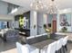 Open concept dining room with views into the modern kitchen at 1948 Central Ave, Indianapolis, IN 46202