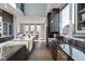 Modern kitchen features sleek cabinetry, granite countertops, and stainless steel appliances at 1948 Central Ave, Indianapolis, IN 46202
