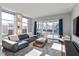 Relaxing living area with sliding glass doors leading to a patio at 1948 Central Ave, Indianapolis, IN 46202