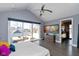 Luxurious main bedroom with access to a private balcony and ensuite bathroom at 1948 Central Ave, Indianapolis, IN 46202