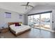 Main bedroom with private balcony and stunning city view at 1948 Central Ave, Indianapolis, IN 46202