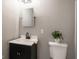 Close up of a bathroom featuring a modern vanity at 2814 S Randolph St, Indianapolis, IN 46203