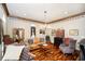 Cozy living room with hardwood floors, comfortable seating, and stylish decor at 301 Lowry St, Jamestown, IN 46147