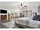 Large bedroom with a king bed, and a vanity area at 3174 Hemlock St, Whiteland, IN 46184