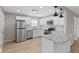 Modern kitchen with stainless steel appliances and granite countertops at , Indianapolis, IN 46235