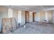 Unfinished bedroom with exposed wood flooring at 605 Hendricks St, Anderson, IN 46016