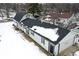 Aerial view of house and backyard in winter at 1175 Central Ave, Noblesville, IN 46060