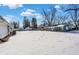 House backyard with snow covered ground at 1175 Central Ave, Noblesville, IN 46060