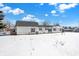 House backyard with snow covered ground at 1175 Central Ave, Noblesville, IN 46060