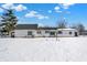 House backyard with snow covered ground at 1175 Central Ave, Noblesville, IN 46060