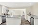 Modern kitchen with large island and stainless steel appliances at 1175 Central Ave, Noblesville, IN 46060