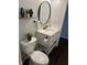 Bathroom featuring a modern vanity, stylish fixtures, and a clean, well-lit space at 18 S Franklin St, Greenfield, IN 46140