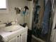 Bathroom with a shower, sink, and vanity at 2165 S Meridian S St, Indianapolis, IN 46225