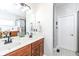 Bathroom boasts double sinks, a walk-in shower, and modern fixtures at 502 Elnora Ln, Westfield, IN 46074