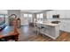 Modern kitchen with stainless steel appliances and an island at 5246 Parkhurst Xing, McCordsville, IN 46055