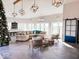 Spacious living room with vaulted ceiling and large windows at 5465 S State Road 75, Jamestown, IN 46147