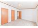 Bedroom with neutral walls, wood doors and carpet flooring at 806 Indiana Ave, Alexandria, IN 46001