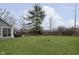 Spacious backyard with a well-maintained lawn and inviting deck area, perfect for entertaining at 8198 Wade Hill Ct, Indianapolis, IN 46256