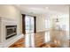 Dining room with hardwood floors and a chandelier at 8650 Jaffa Ct W Dr # 12, Indianapolis, IN 46260