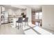 Modern kitchen with stainless steel appliances and an island at 8650 Jaffa Ct W Dr # 12, Indianapolis, IN 46260