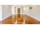 Hardwood floors and neutral walls in the living room at 8650 Jaffa Ct W Dr # 12, Indianapolis, IN 46260