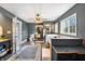 Spa-like bathroom with soaking tub, walk-in shower, and updated fixtures at 8850 W State Road 46, Columbus, IN 47201