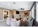 Comfortable living room with sectional sofa and access to other rooms at 8850 W State Road 46, Columbus, IN 47201