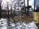 Spacious backyard with mature trees and a wooden fence at 1053 W 35Th St, Indianapolis, IN 46208