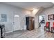 Updated kitchen with stainless steel fridge at 117 N Sheffield Ave, Indianapolis, IN 46222