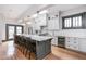 Bright open kitchen with a large island, modern appliances, and a stylish design at 1468 Alabama St, Indianapolis, IN 46202