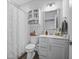 Simple bathroom with shower/tub combo and vanity at 15020 Stonneger St, Westfield, IN 46074