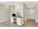 Basement features a home office with granite countertop at 3264 Orchard Ave, Indianapolis, IN 46218