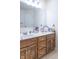 Bathroom featuring a large mirror over the double vanity at 3510 E Copperstone Rd, Martinsville, IN 46151