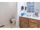 A full bath with a single vanity and toilet at 3510 E Copperstone Rd, Martinsville, IN 46151