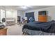 Main bedroom with a jacuzzi, ceiling fan, a dresser, and a TV at 3510 E Copperstone Rd, Martinsville, IN 46151