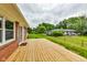 Spacious back deck overlooking the fenced backyard at 4657 E 62Nd St, Indianapolis, IN 46220