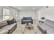 Open concept living room with light walls and wood flooring at 4657 E 62Nd St, Indianapolis, IN 46220