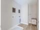 Convenient laundry room with built-in shelving and flooring at 4730 E Shadowbrook Dr, Camby, IN 46113