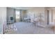 bedroom with playful decor, built in shelving, and a chalkboard at 4751 E Shadowbrook Dr, Camby, IN 46113