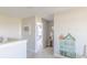 Upstairs loft features built-in desks and playful wall art at 4751 E Shadowbrook Dr, Camby, IN 46113