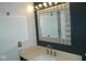 Modern bathroom with updated vanity and stylish mirror at 5914 Mornay Dr, Indianapolis, IN 46254
