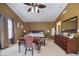 Large main bedroom with ample closet space and ceiling fan at 7541 Mather Ln, Indianapolis, IN 46239