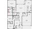 Open floor plan featuring 3 bedrooms, 2 bathrooms, and a 2-car garage at 1020 Stonehaven Dr, Indianapolis, IN 46239