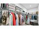 Spacious walk-in closet with ample hanging space at 17083 Cole Evans Dr, Noblesville, IN 46060