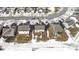 Aerial view of houses with snow-covered yards at 17935 Paula, Westfield, IN 46074